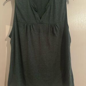 Women's Sleeveless Top - Dark Green